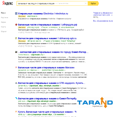 Таранд в системе Яндекс.Директ